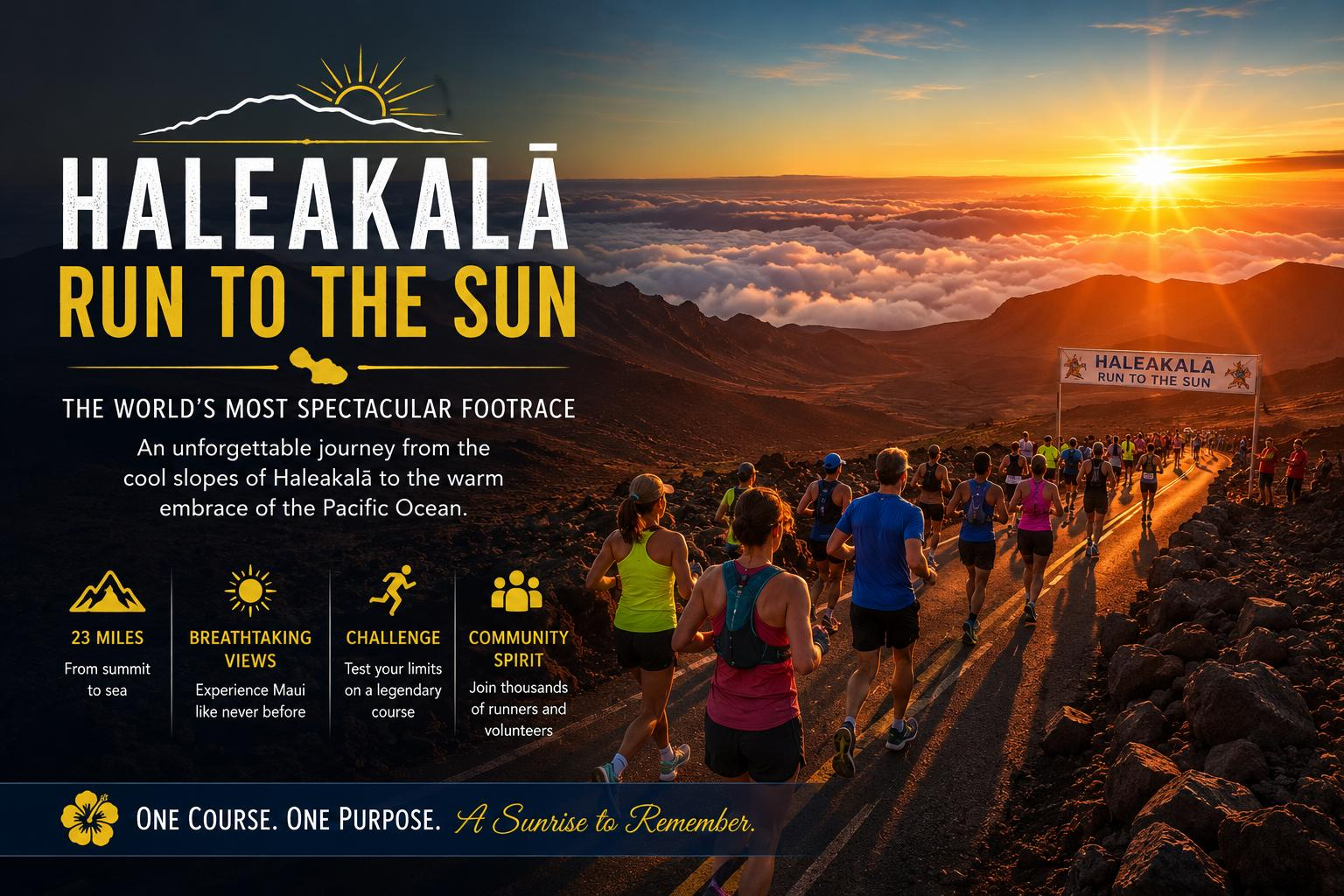 Haleakala Run to the Sun annual event in Hawaii