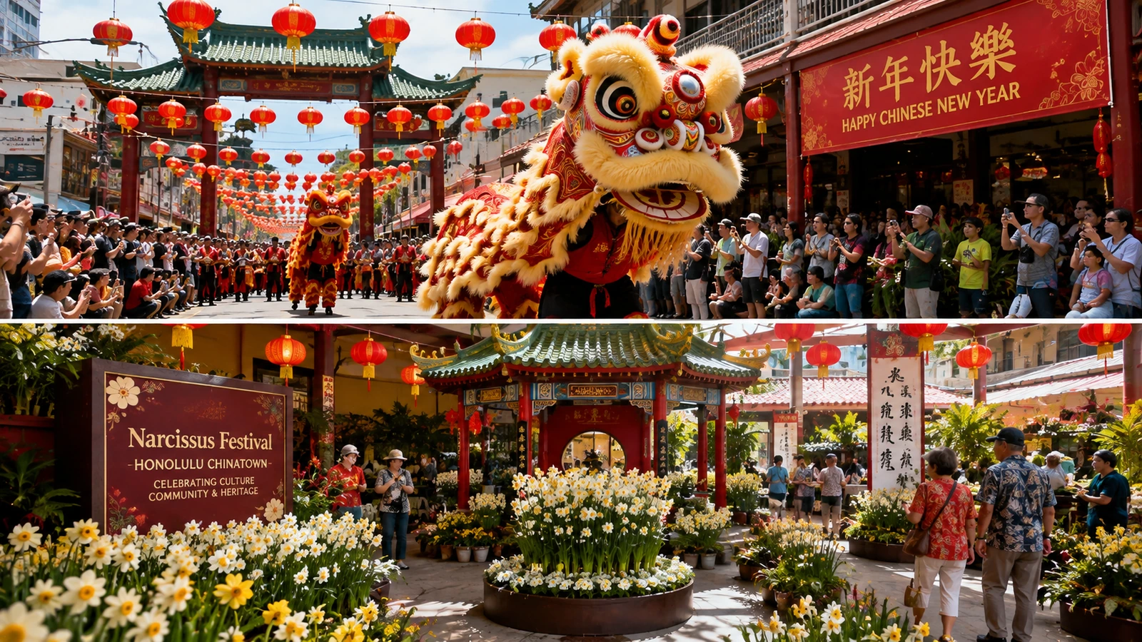 Chinese New Year (Jan/Feb) and Narcissus Festival (Jan/Feb) visitor guide in Hawaii