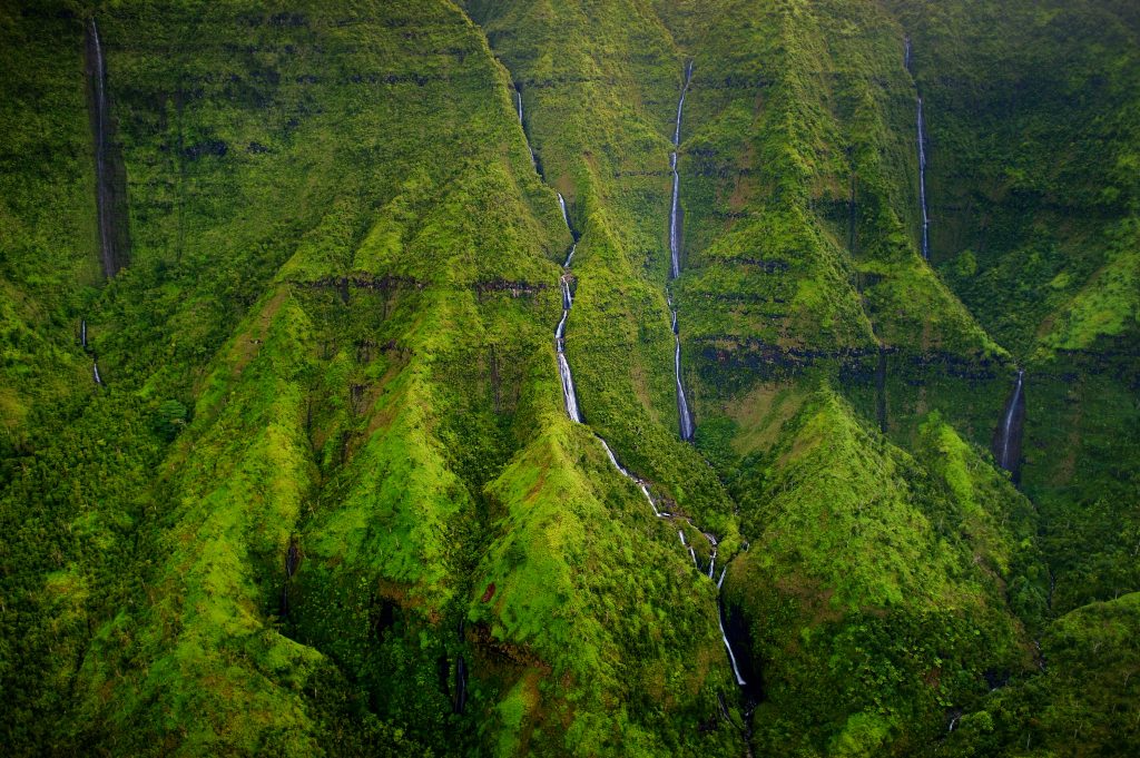 Mount Wai'ale'ale known as the wettest spot on Earth Kauai Hawaii
